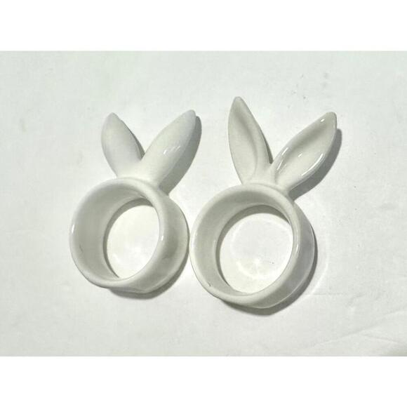 Cute Bunny Ear Napkin Ring Holders - Set of 4 - Picture 7 of 7